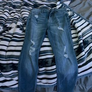 Hollister light blue ripped jeans